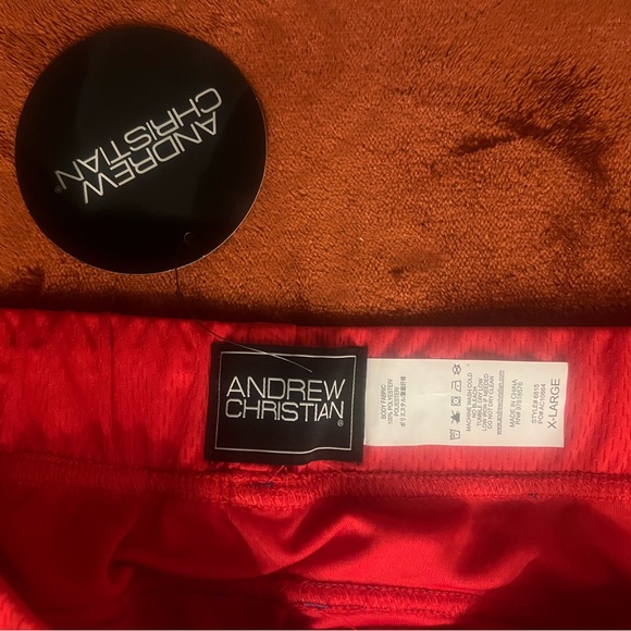 Andrew Christian Bold Red Shorts - Picture 3 of 3